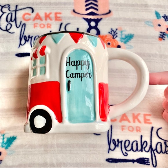 1 LEFT! ☮️ Hippy Happy Camper Ceramic Mug ☮️ - Picture 2 of 8